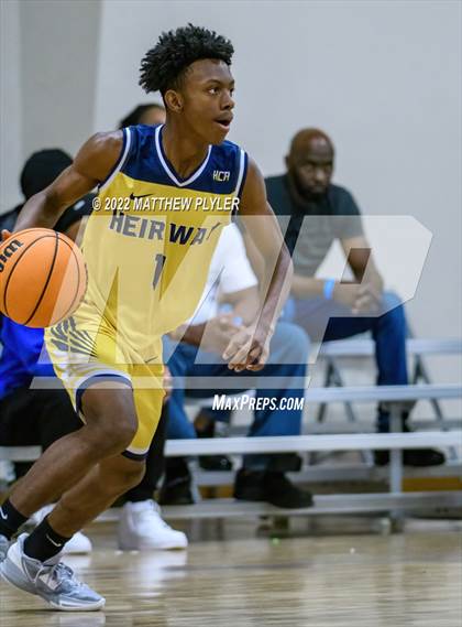 Thumbnail 2 in New Life Christian Academy vs. Heirway Christian Academy (Isaac Levy Veterans Day Tournament) photogallery.
