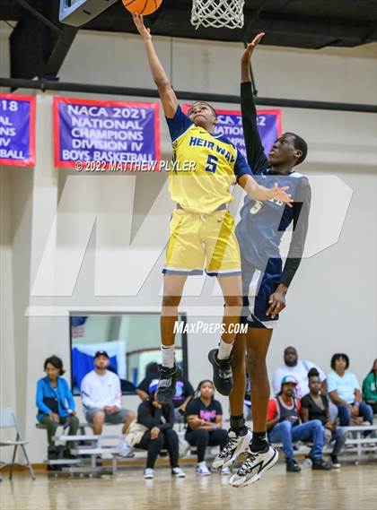 Thumbnail 3 in New Life Christian Academy vs. Heirway Christian Academy (Isaac Levy Veterans Day Tournament) photogallery.