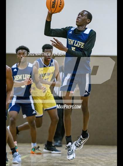 Thumbnail 3 in New Life Christian Academy vs. Heirway Christian Academy (Isaac Levy Veterans Day Tournament) photogallery.