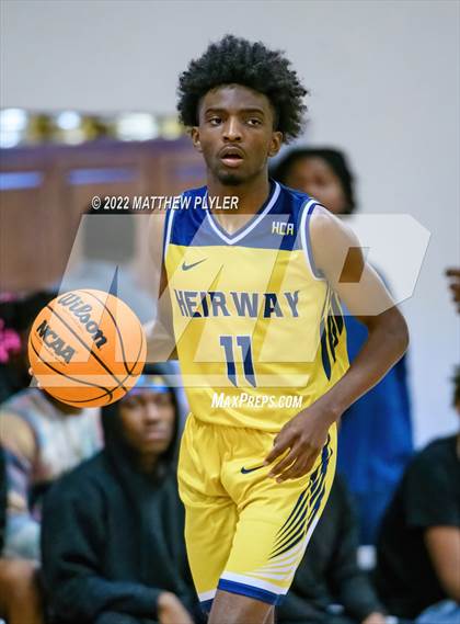 Thumbnail 3 in New Life Christian Academy vs. Heirway Christian Academy (Isaac Levy Veterans Day Tournament) photogallery.