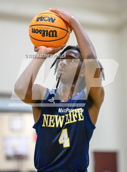Thumbnail 2 in New Life Christian Academy vs. Heirway Christian Academy (Isaac Levy Veterans Day Tournament) photogallery.