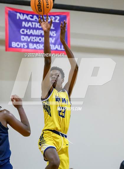 Thumbnail 2 in New Life Christian Academy vs. Heirway Christian Academy (Isaac Levy Veterans Day Tournament) photogallery.