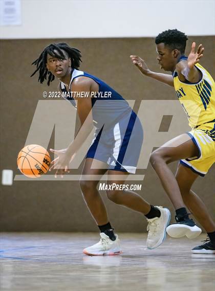 Thumbnail 1 in New Life Christian Academy vs. Heirway Christian Academy (Isaac Levy Veterans Day Tournament) photogallery.