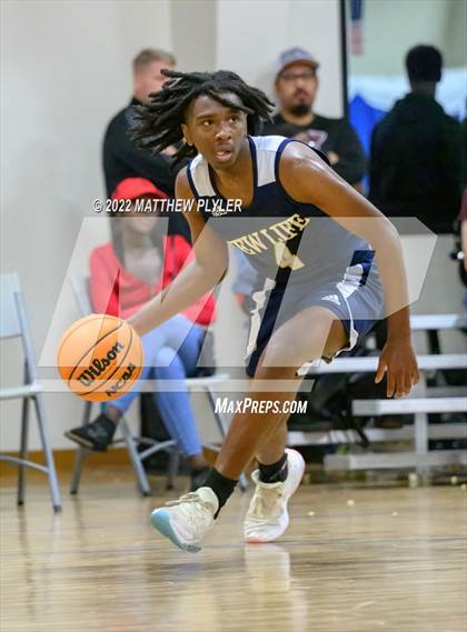 Thumbnail 3 in New Life Christian Academy vs. Heirway Christian Academy (Isaac Levy Veterans Day Tournament) photogallery.