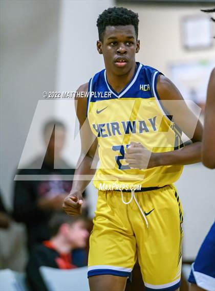 Thumbnail 3 in New Life Christian Academy vs. Heirway Christian Academy (Isaac Levy Veterans Day Tournament) photogallery.