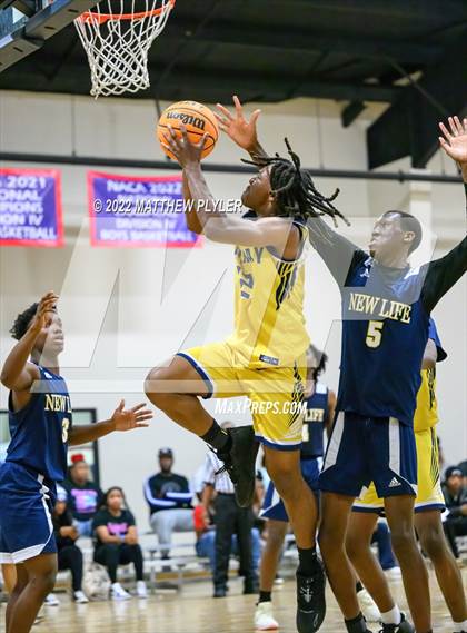 Thumbnail 3 in New Life Christian Academy vs. Heirway Christian Academy (Isaac Levy Veterans Day Tournament) photogallery.