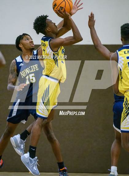 Thumbnail 1 in New Life Christian Academy vs. Heirway Christian Academy (Isaac Levy Veterans Day Tournament) photogallery.