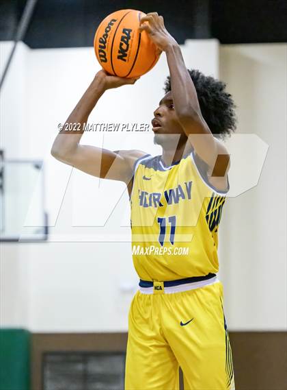 Thumbnail 3 in New Life Christian Academy vs. Heirway Christian Academy (Isaac Levy Veterans Day Tournament) photogallery.