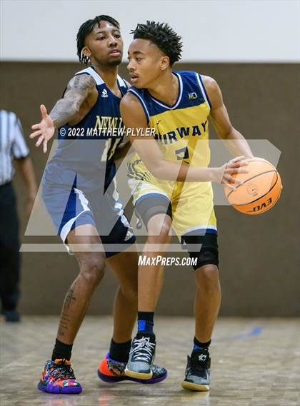 Thumbnail 2 in New Life Christian Academy vs. Heirway Christian Academy (Isaac Levy Veterans Day Tournament) photogallery.