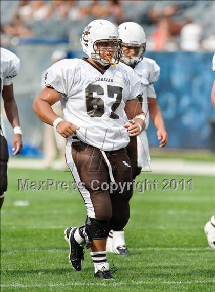 Thumbnail 3 in Mount Carmel vs. Simeon (Chicago Kickoff Classic) photogallery.