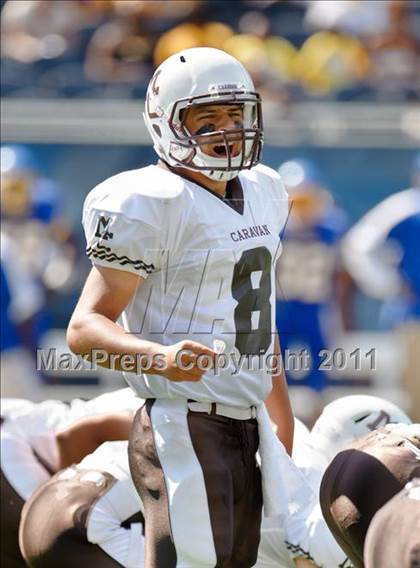 Thumbnail 3 in Mount Carmel vs. Simeon (Chicago Kickoff Classic) photogallery.