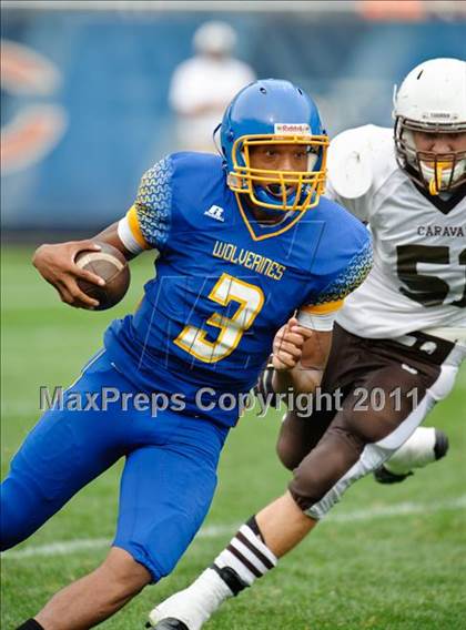 Thumbnail 3 in Mount Carmel vs. Simeon (Chicago Kickoff Classic) photogallery.