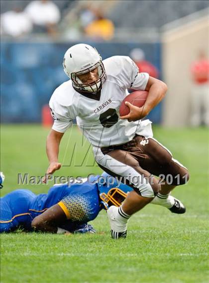 Thumbnail 2 in Mount Carmel vs. Simeon (Chicago Kickoff Classic) photogallery.