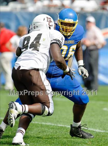 Thumbnail 1 in Mount Carmel vs. Simeon (Chicago Kickoff Classic) photogallery.