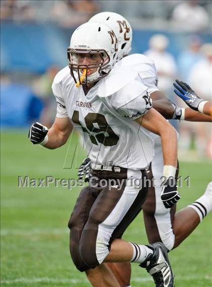 Thumbnail 1 in Mount Carmel vs. Simeon (Chicago Kickoff Classic) photogallery.