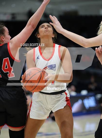 Thumbnail 2 in Hiland vs Tri-Village (OHSAA D4 State Semifinal) photogallery.