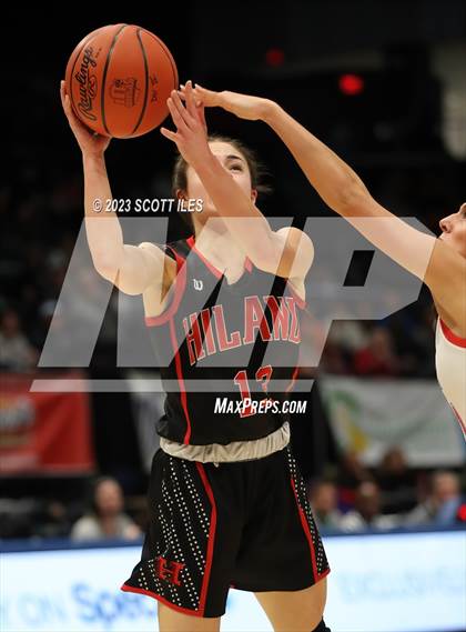 Thumbnail 2 in Hiland vs Tri-Village (OHSAA D4 State Semifinal) photogallery.
