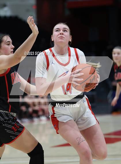 Thumbnail 3 in Hiland vs Tri-Village (OHSAA D4 State Semifinal) photogallery.