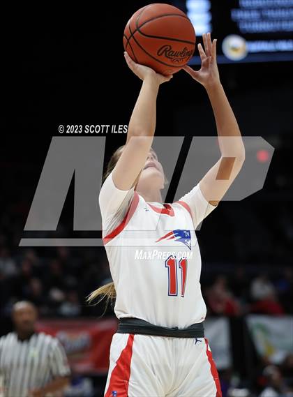 Thumbnail 2 in Hiland vs Tri-Village (OHSAA D4 State Semifinal) photogallery.