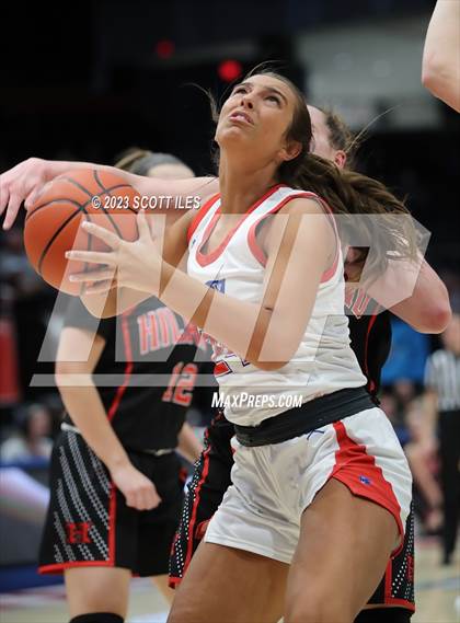 Thumbnail 3 in Hiland vs Tri-Village (OHSAA D4 State Semifinal) photogallery.