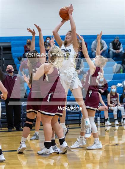Thumbnail 1 in Lincoln Lutheran vs. Arlington photogallery.
