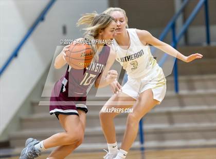 Thumbnail 1 in Lincoln Lutheran vs. Arlington photogallery.