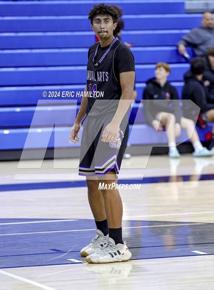 Thumbnail 1 in St. Bernard vs. Manual Arts (4th Annual Wiseburn-DaVinci Holiday Classic Tournament) photogallery.