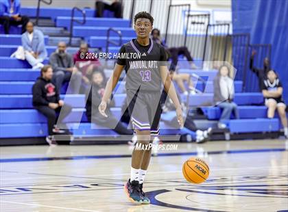 Thumbnail 3 in St. Bernard vs. Manual Arts (4th Annual Wiseburn-DaVinci Holiday Classic Tournament) photogallery.