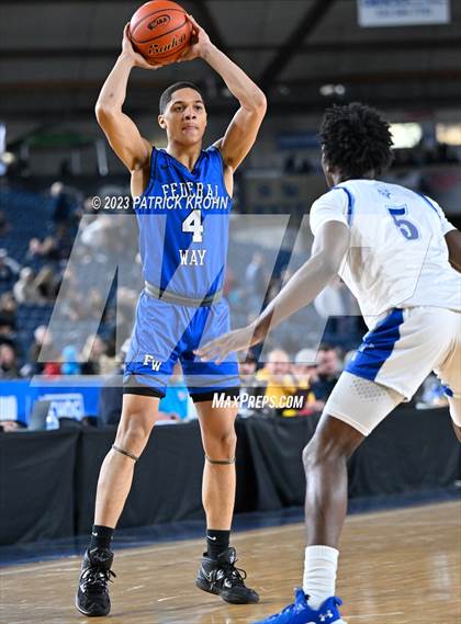 Thumbnail 2 in Federal Way vs. Curtis (WIAA 4A Semifinal) EDITORIAL photogallery.