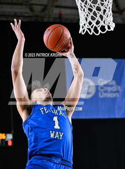 Thumbnail 1 in Federal Way vs. Curtis (WIAA 4A Semifinal) EDITORIAL photogallery.