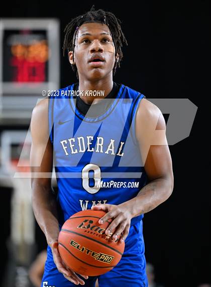 Thumbnail 1 in Federal Way vs. Curtis (WIAA 4A Semifinal) EDITORIAL photogallery.