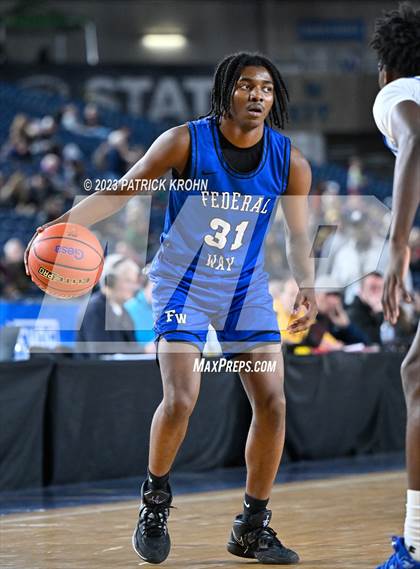 Thumbnail 1 in Federal Way vs. Curtis (WIAA 4A Semifinal) EDITORIAL photogallery.