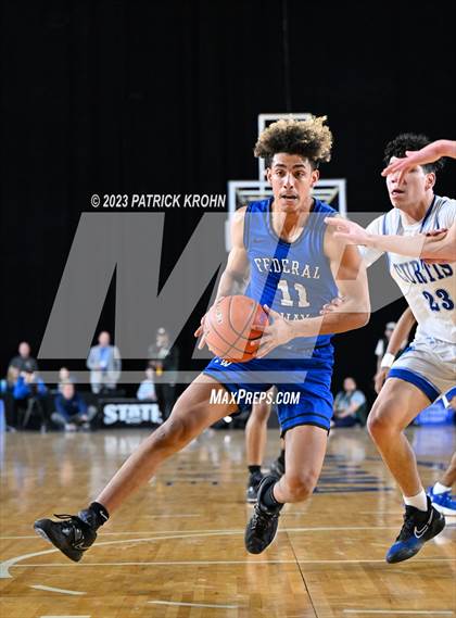 Thumbnail 1 in Federal Way vs. Curtis (WIAA 4A Semifinal) EDITORIAL photogallery.