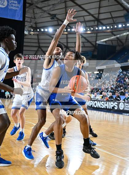 Thumbnail 3 in Federal Way vs. Curtis (WIAA 4A Semifinal) EDITORIAL photogallery.