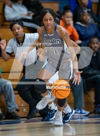 Thumbnail 2 in Trinity Christian vs. Cape Fear (MLK Dream Jam at Terry Sanford) photogallery.