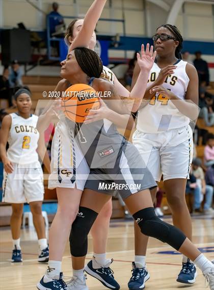 Thumbnail 3 in Trinity Christian vs. Cape Fear (MLK Dream Jam at Terry Sanford) photogallery.