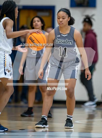 Thumbnail 2 in Trinity Christian vs. Cape Fear (MLK Dream Jam at Terry Sanford) photogallery.