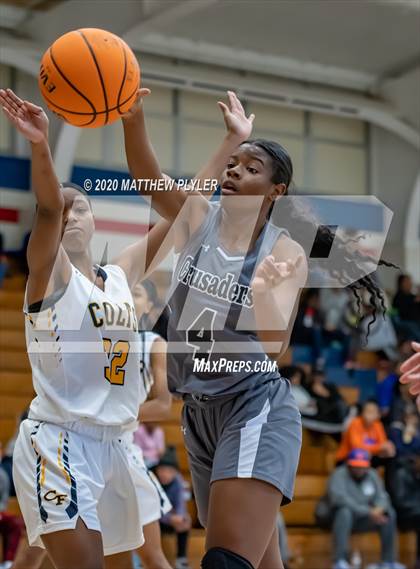 Thumbnail 1 in Trinity Christian vs. Cape Fear (MLK Dream Jam at Terry Sanford) photogallery.