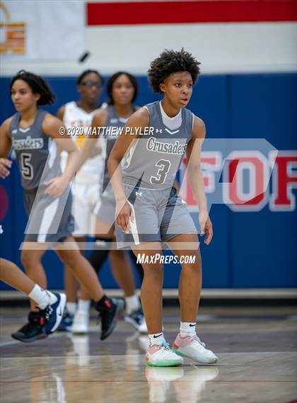 Thumbnail 1 in Trinity Christian vs. Cape Fear (MLK Dream Jam at Terry Sanford) photogallery.