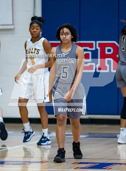 Thumbnail 3 in Trinity Christian vs. Cape Fear (MLK Dream Jam at Terry Sanford) photogallery.