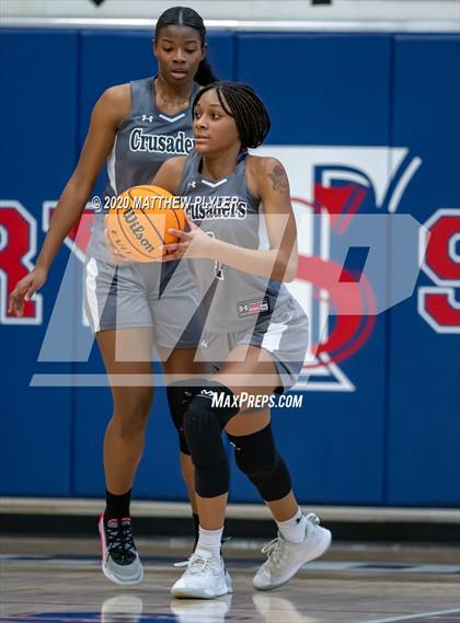 Thumbnail 1 in Trinity Christian vs. Cape Fear (MLK Dream Jam at Terry Sanford) photogallery.