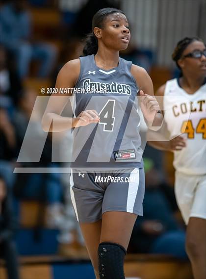 Thumbnail 2 in Trinity Christian vs. Cape Fear (MLK Dream Jam at Terry Sanford) photogallery.