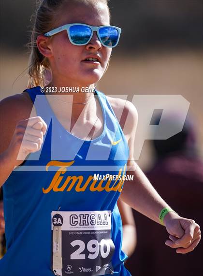 Thumbnail 1 in CHSAA 3A Cross Country Final photogallery.