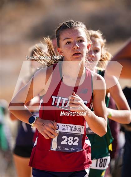 Thumbnail 2 in CHSAA 3A Cross Country Final photogallery.