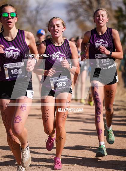 Thumbnail 1 in CHSAA 3A Cross Country Final photogallery.