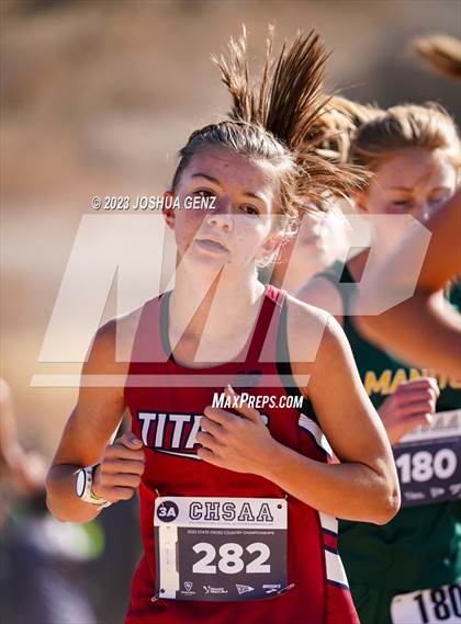 Thumbnail 1 in CHSAA 3A Cross Country Final photogallery.