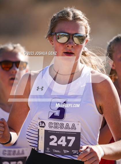 Thumbnail 1 in CHSAA 3A Cross Country Final photogallery.