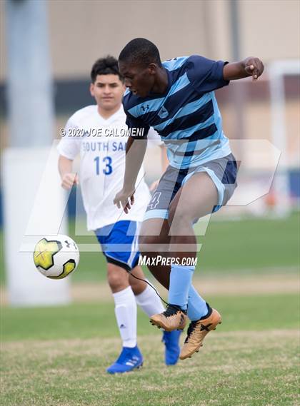 Thumbnail 3 in Johnson vs South San Antonio (NEISD Soccer Tournament) photogallery.
