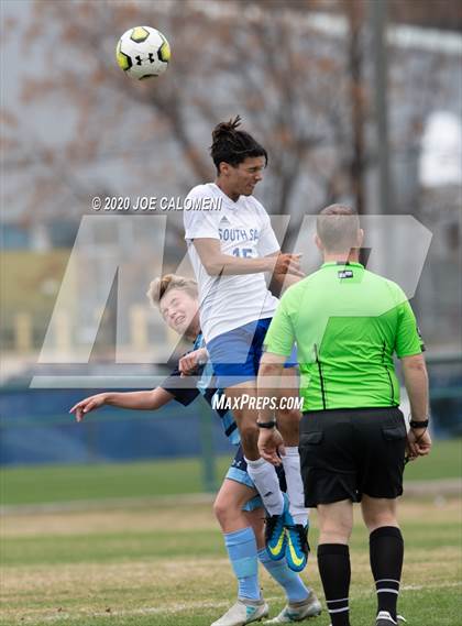Thumbnail 1 in Johnson vs South San Antonio (NEISD Soccer Tournament) photogallery.