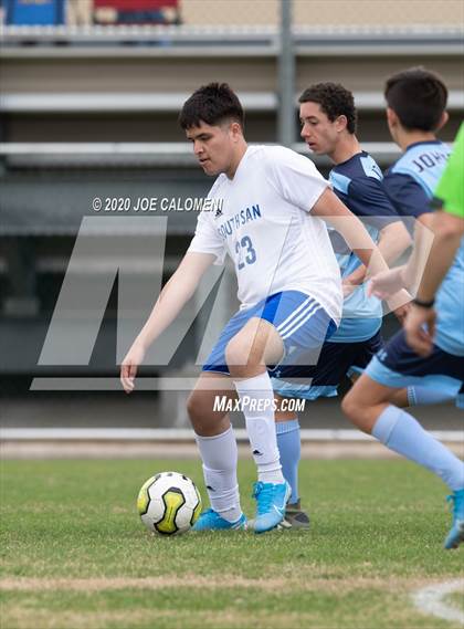 Thumbnail 1 in Johnson vs South San Antonio (NEISD Soccer Tournament) photogallery.